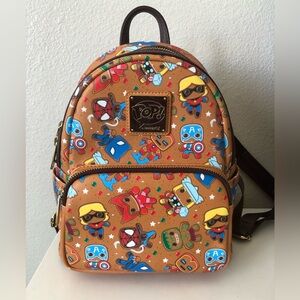Marvel POP gingerbread Loungefly backpack